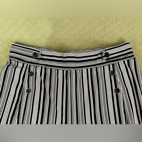 NWOT ROBERT LOUIS XL pin strip high waist wide leg dress pants - Picture 3 of 10